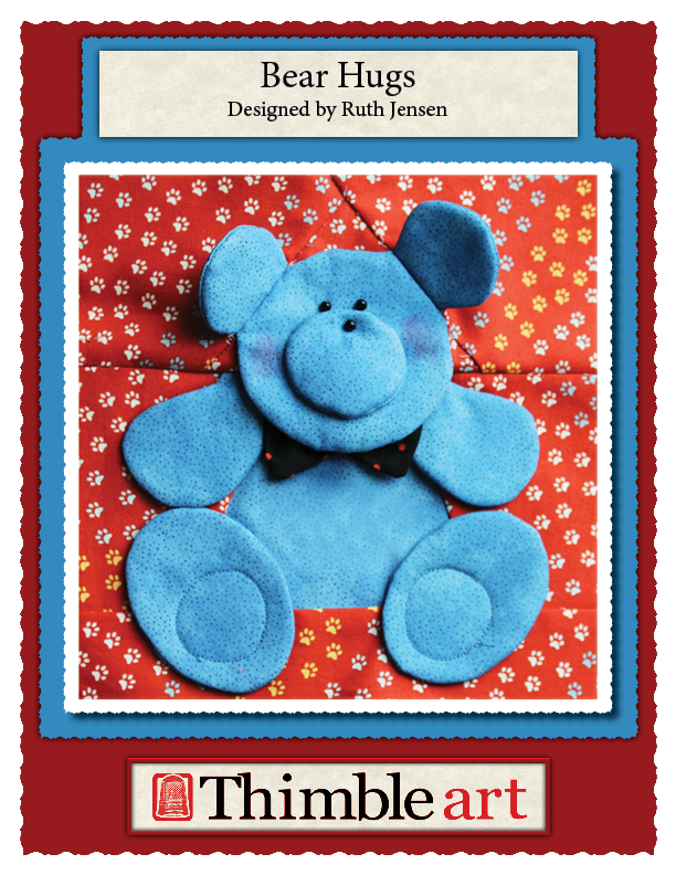 Bear Hugs – Dimensional Paper Piecing Quilt Block Pattern