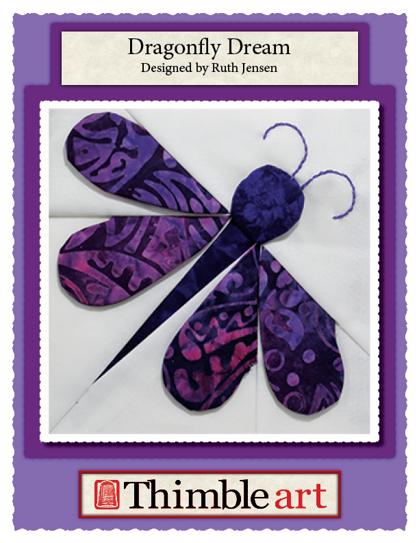Dragonfly Dream – Dimensional Paper Piecing Quilt Block Pattern