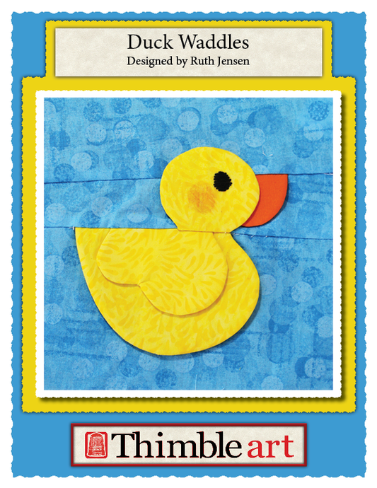 Duck Waddles – Dimensional Paper Piecing Quilt Block Pattern