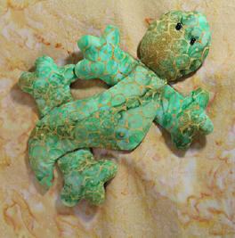 Stitchy Gecko - Turtle Time – Dimensional Paper Piecing Quilt Block Pattern