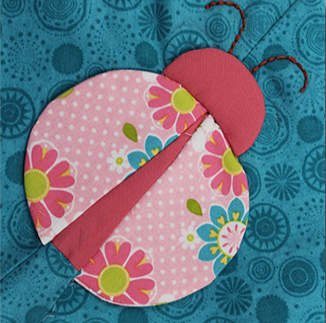 Ladybug Luck – Dimensional Paper Piecing Quilt Block Pattern