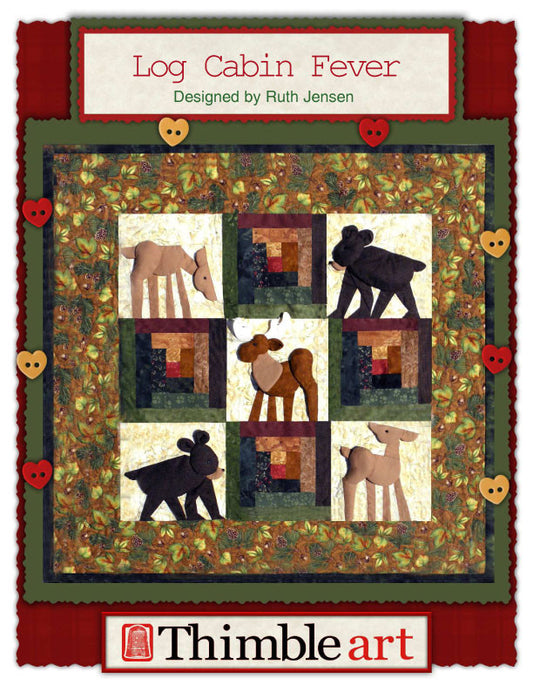 Log Cabin Fever – Dimensional Animal Quilt Pattern