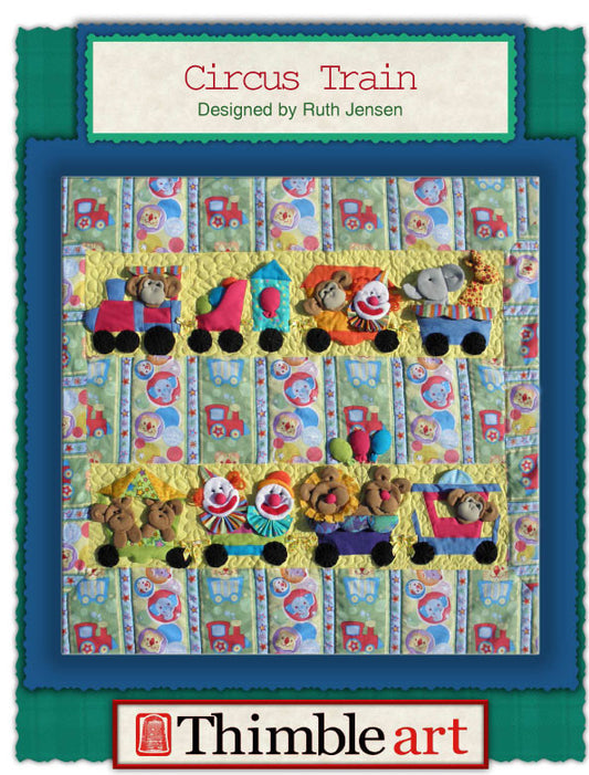 Circus Train – Quilt Pattern with Dimensional Paper Piecing