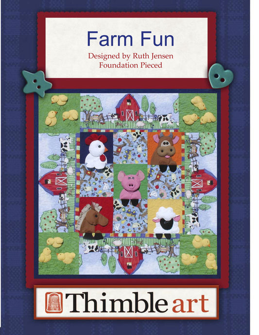 Farm Fun – Dimensional Quilt Pattern with Adorable 3D Farm Animals
