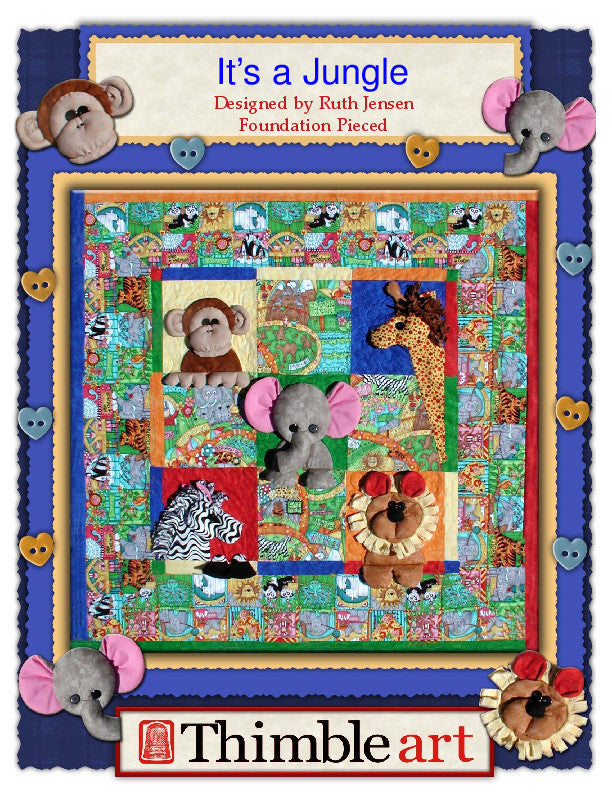 It’s a Jungle (or a Horse Barn!) – Dimensional Quilt Pattern
