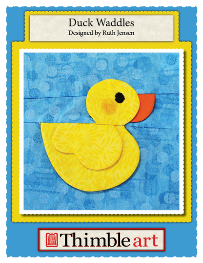 Duck Waddles – Dimensional Paper Piecing Quilt Block Pattern