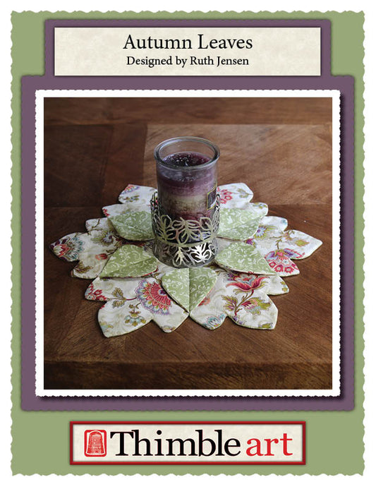 Autumn Leaves (Simple) Fold’n Stitch Centerpiece Pattern