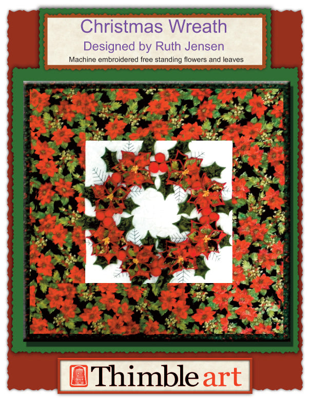 Christmas Wreath (Machine Embroidery)