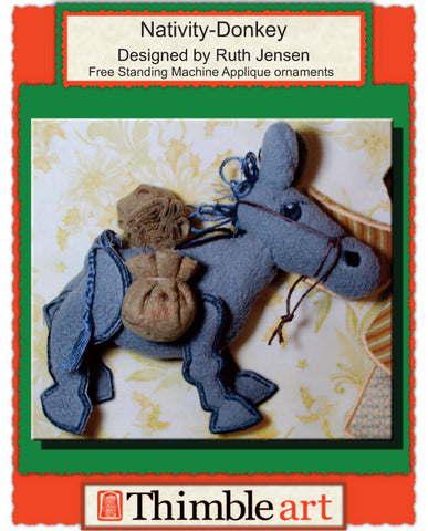 Nativity/Donkey (Machine Embroidery)