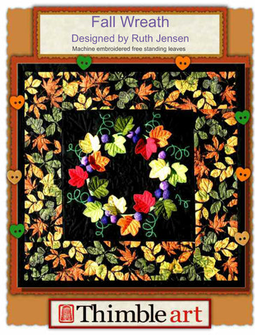 Fall Wreath (Machine Embroidery)