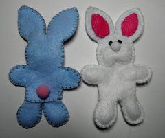 Finger Puppet Rabbits and Carrot Holder