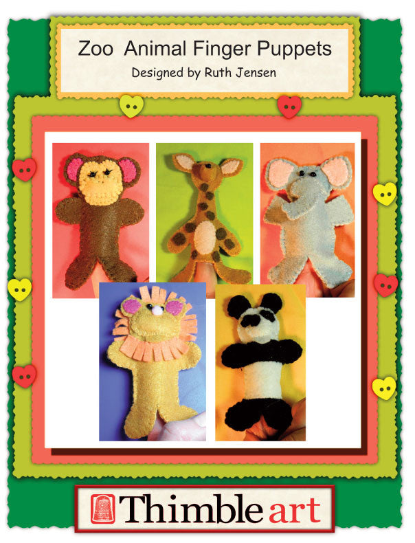 Finger Puppets Zoo Animals